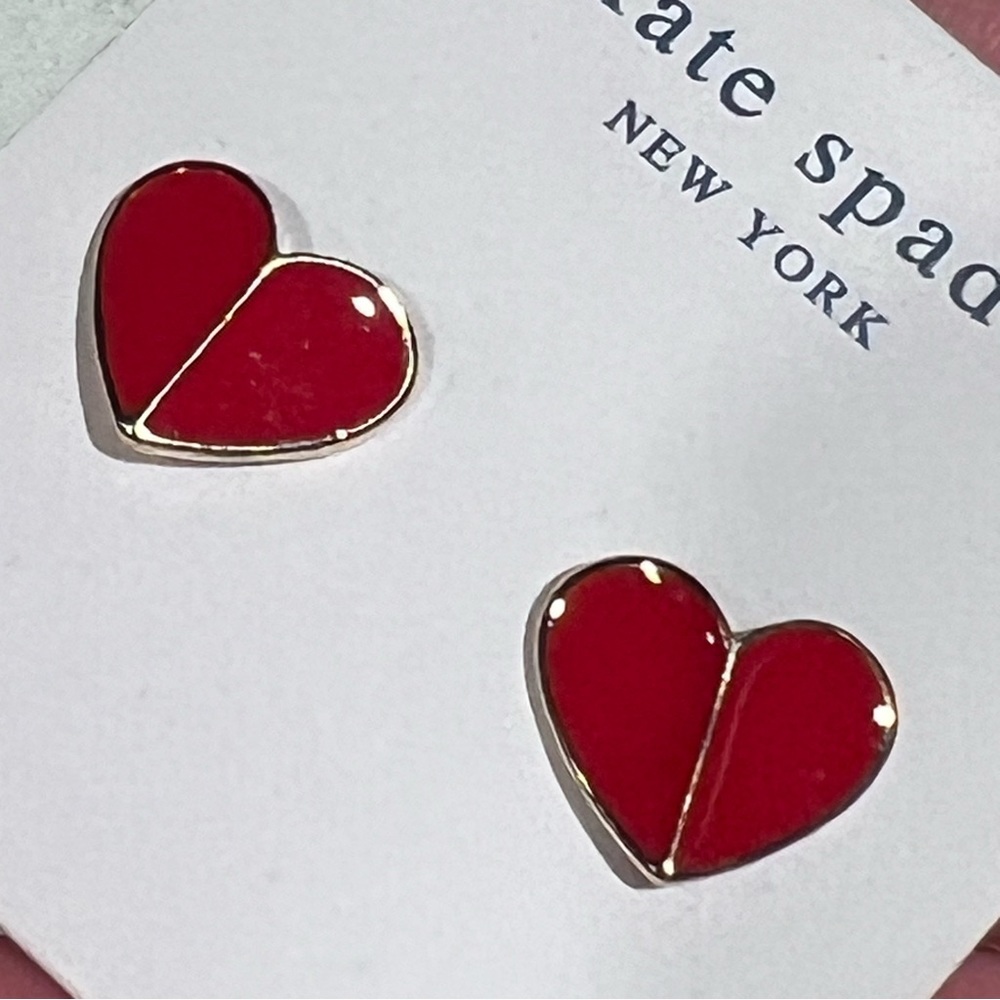 Kate spade heart earrings NEW